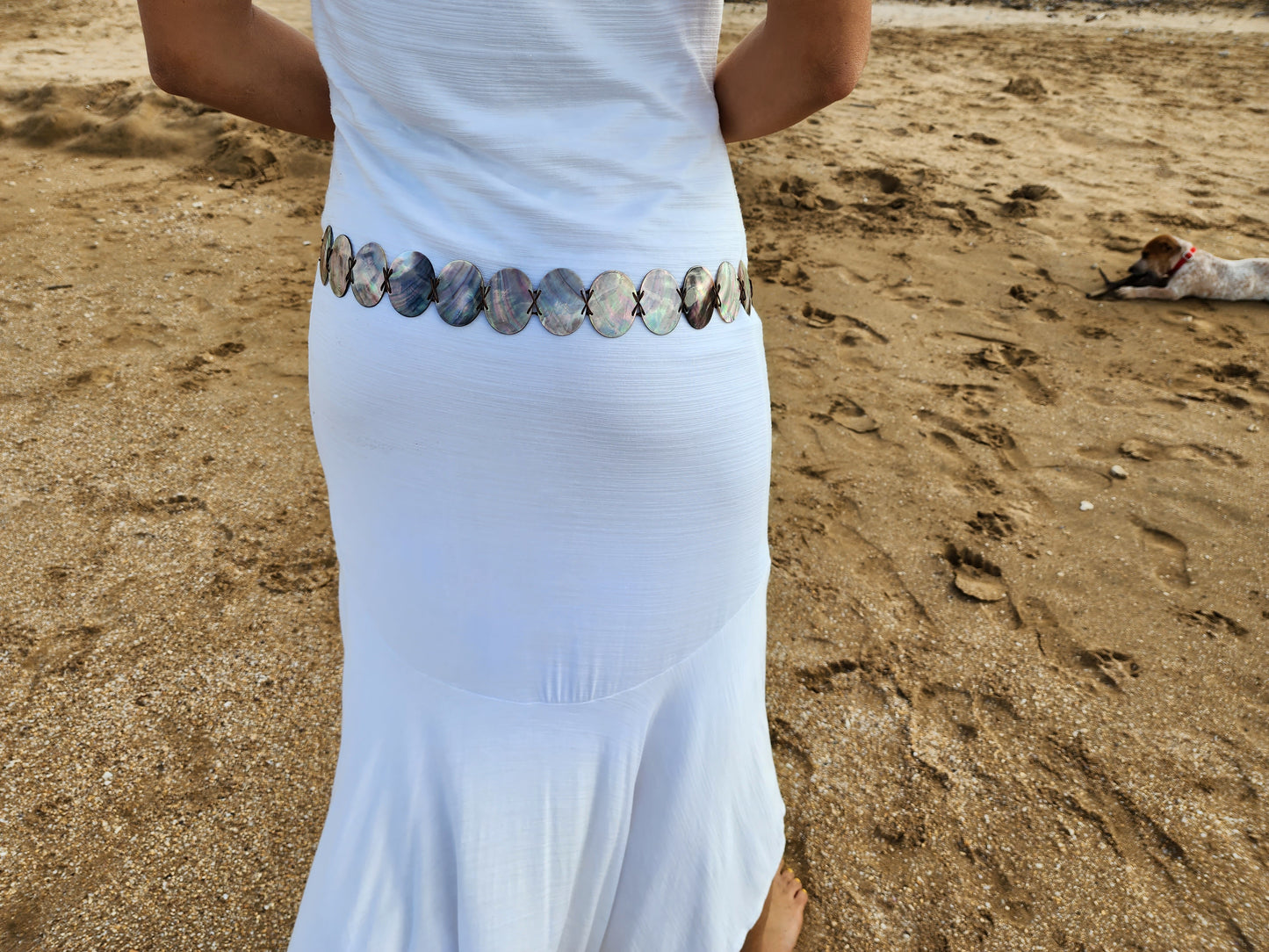MOTHER OF PEARL BELT