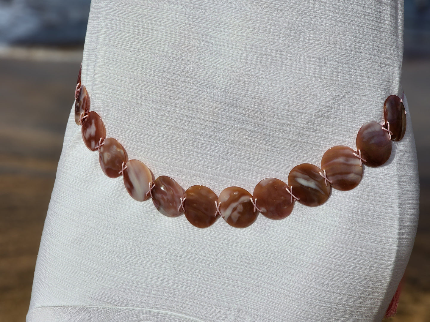 MOTHER OF PEARL BELT