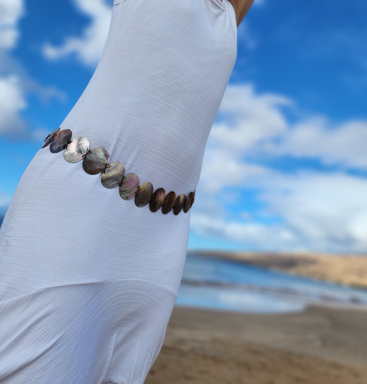 MOTHER OF PEARL BELT