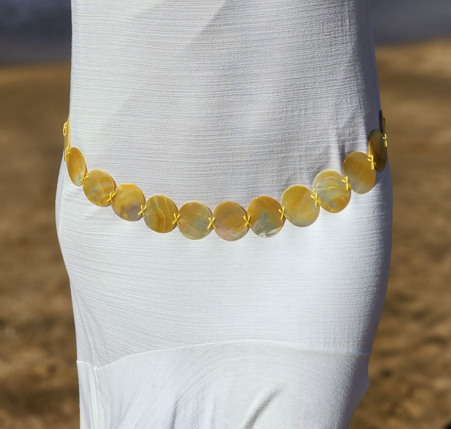 MOTHER OF PEARL BELT