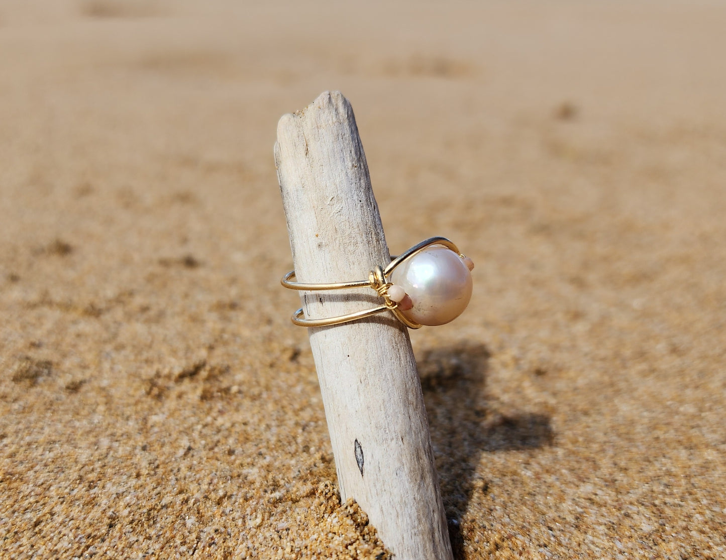 Pearl & Opal Ring(7.5)