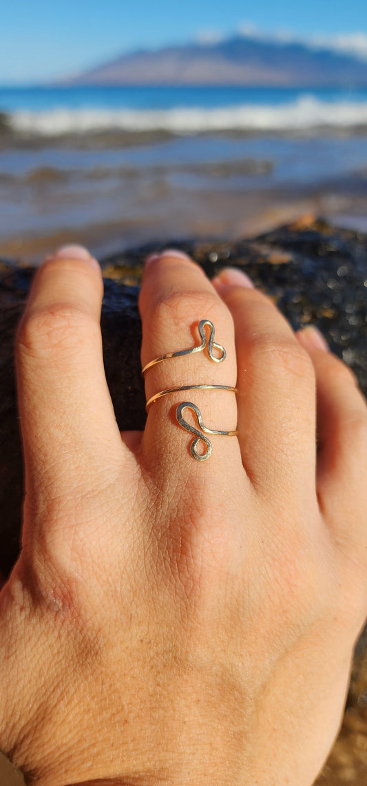 14k gold fill wire wrap ring