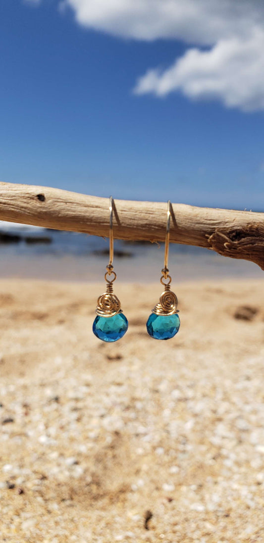 Blue Quartz Earrings